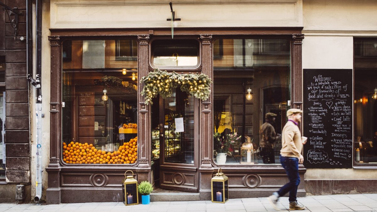 Independent London area café storefront representing local SEO, Geo Marketing, and authentic business visibility